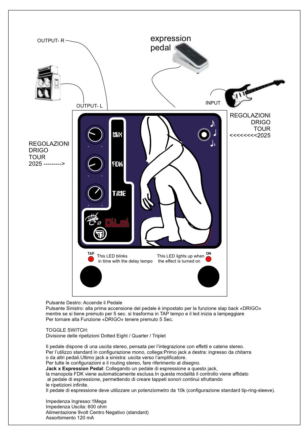 DiLei•Drg Signature Delay pedal